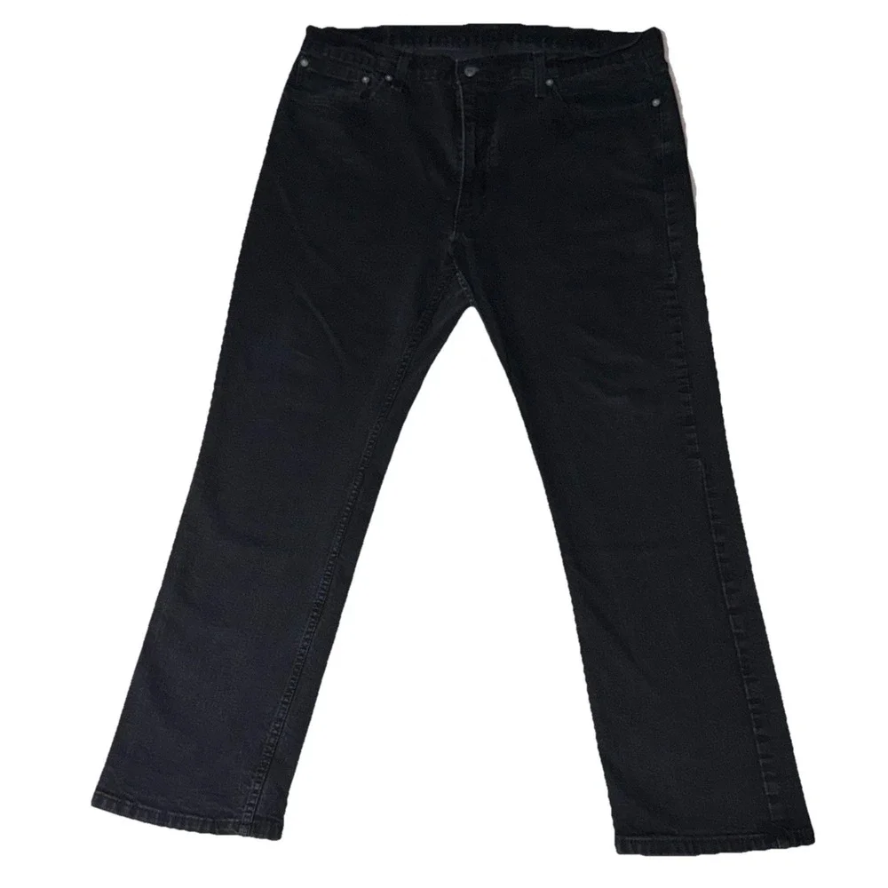 Levi's 514 Jeans Men's 38x28* Slim Fit Straight Leg Black Denim Y2K 5 Pocket EUC